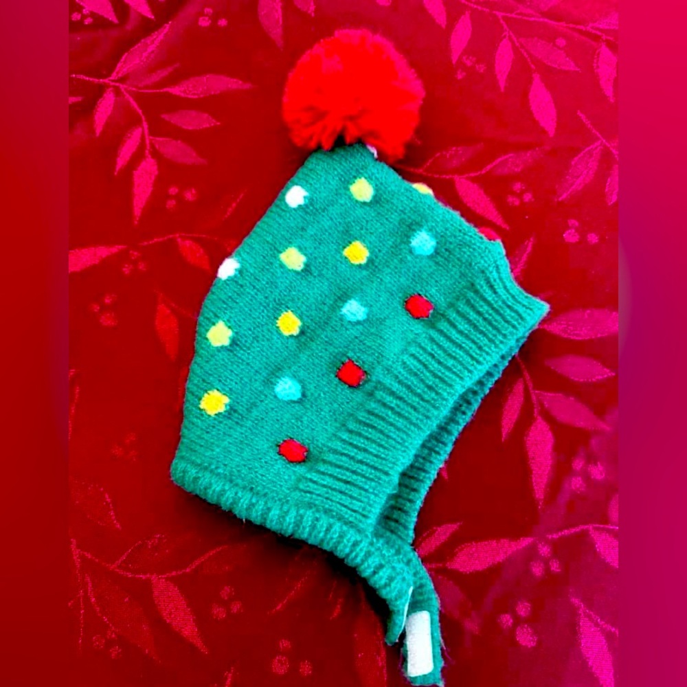 Cat & Jack Baby Winter Christmas Bonnet Hat
